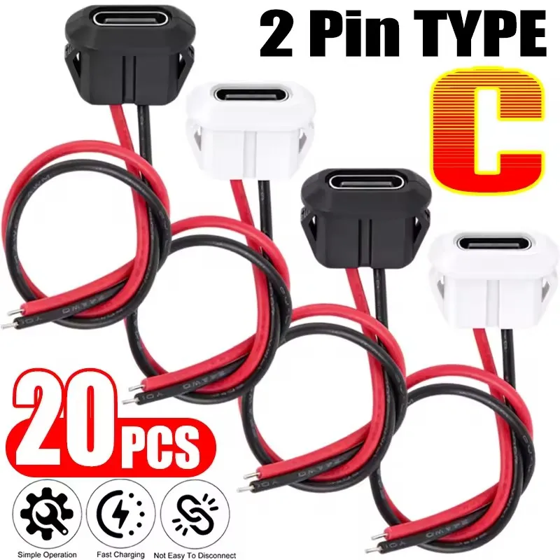 Usb Hub - 2P Typ-C Buchse 2-Pin USB-Stecker Typ-C