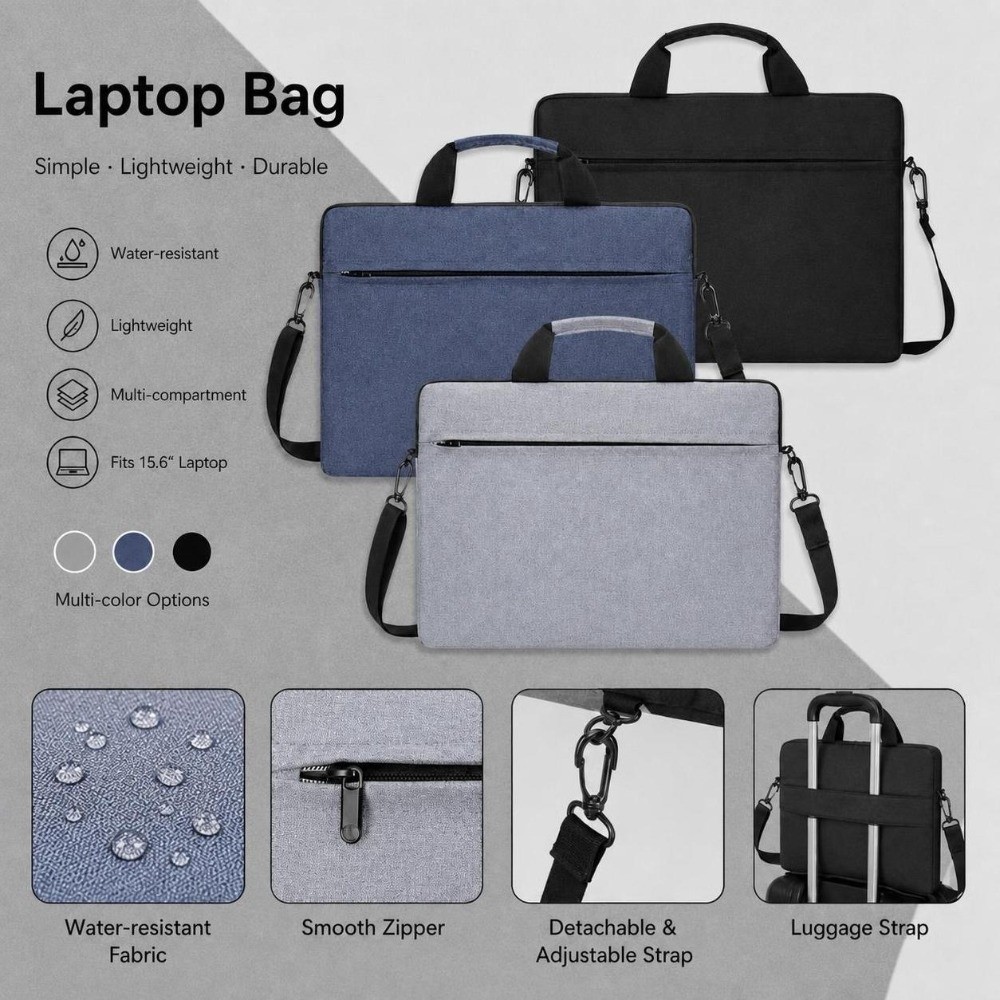 Laptop Sleeve - Ultradünne Schutzhülle, stoßfeste Notebook-Hülle, Laptop-Sleeve, Laptop-Handtasche,