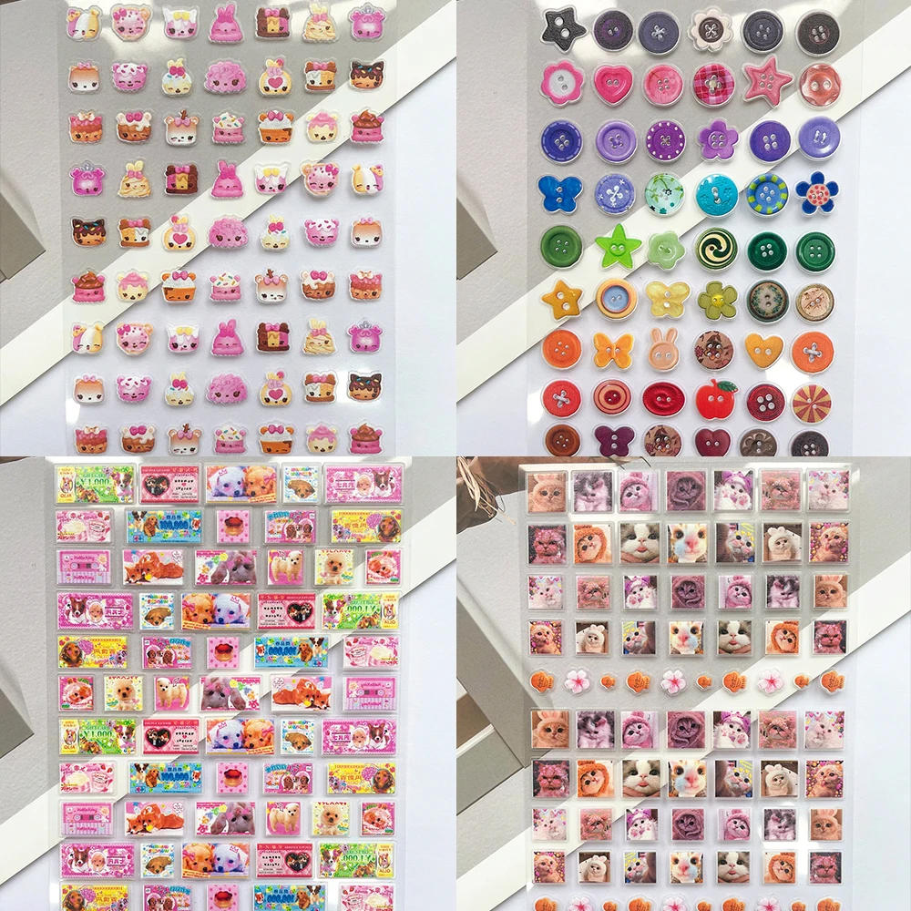 Laptop Original Accessories - Mini PVC Lustige Katzen-Poster Aufkleber Nagelkunst