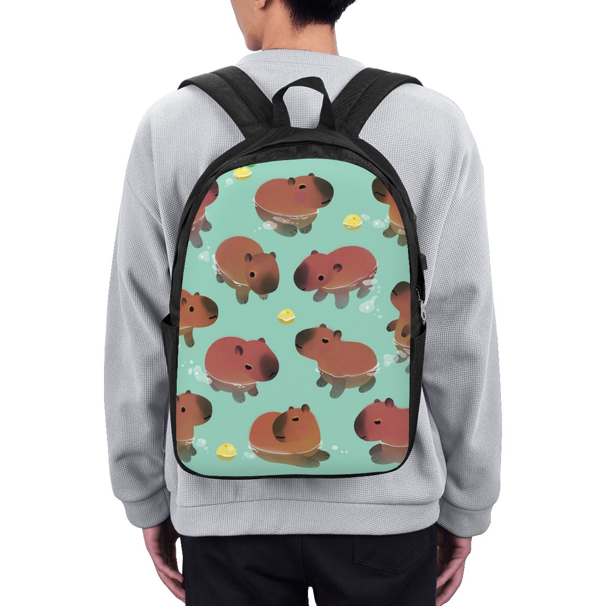 Rucksack mit Capybara-Tiermust – Laptop Bag Bewertung und Preis
