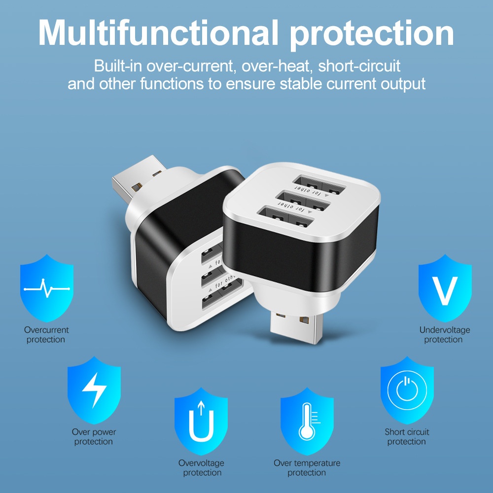 3-Port-USB-Steckplätze-Adapter – Laptop Charger Bewertung und Preis
